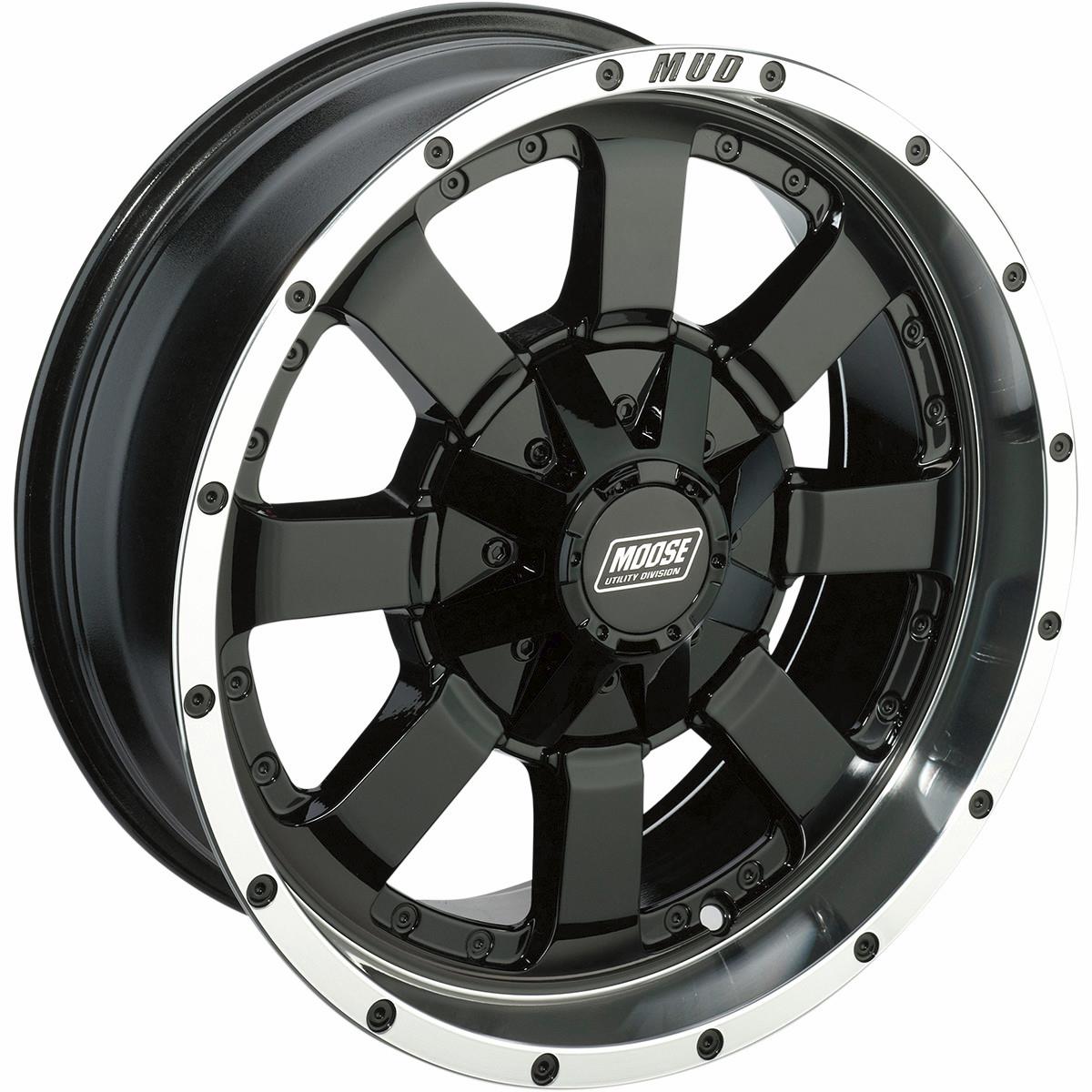 420X ATV/UTV Front/Rear Wheel - 17x7 - 4+3 Offset - 4/110 - Machined Black