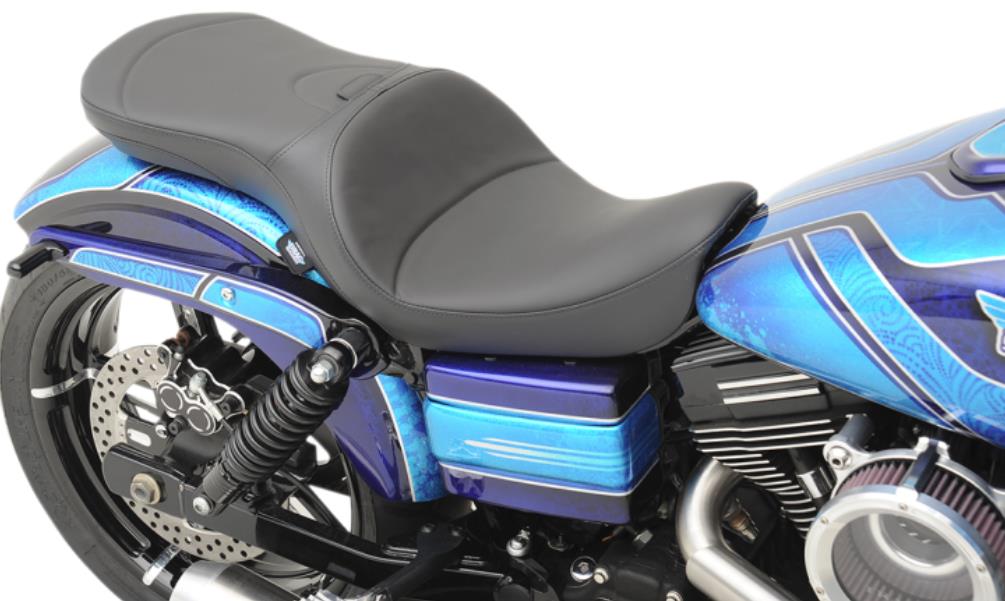 Low Profile Touring Seat w/ Driver Backrest Option - Mild Stitch