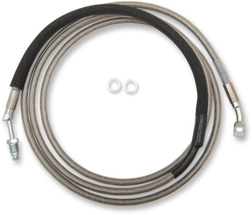 Clear Coated Stainless Steel Hydraulic Clutch Line - +10in.