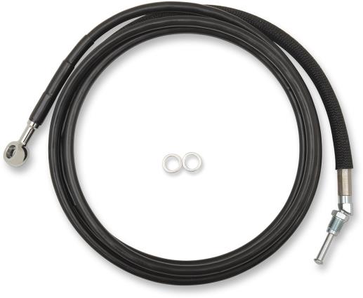 Black Vinyl Coated Hydraulic Clutch Line - +12in.