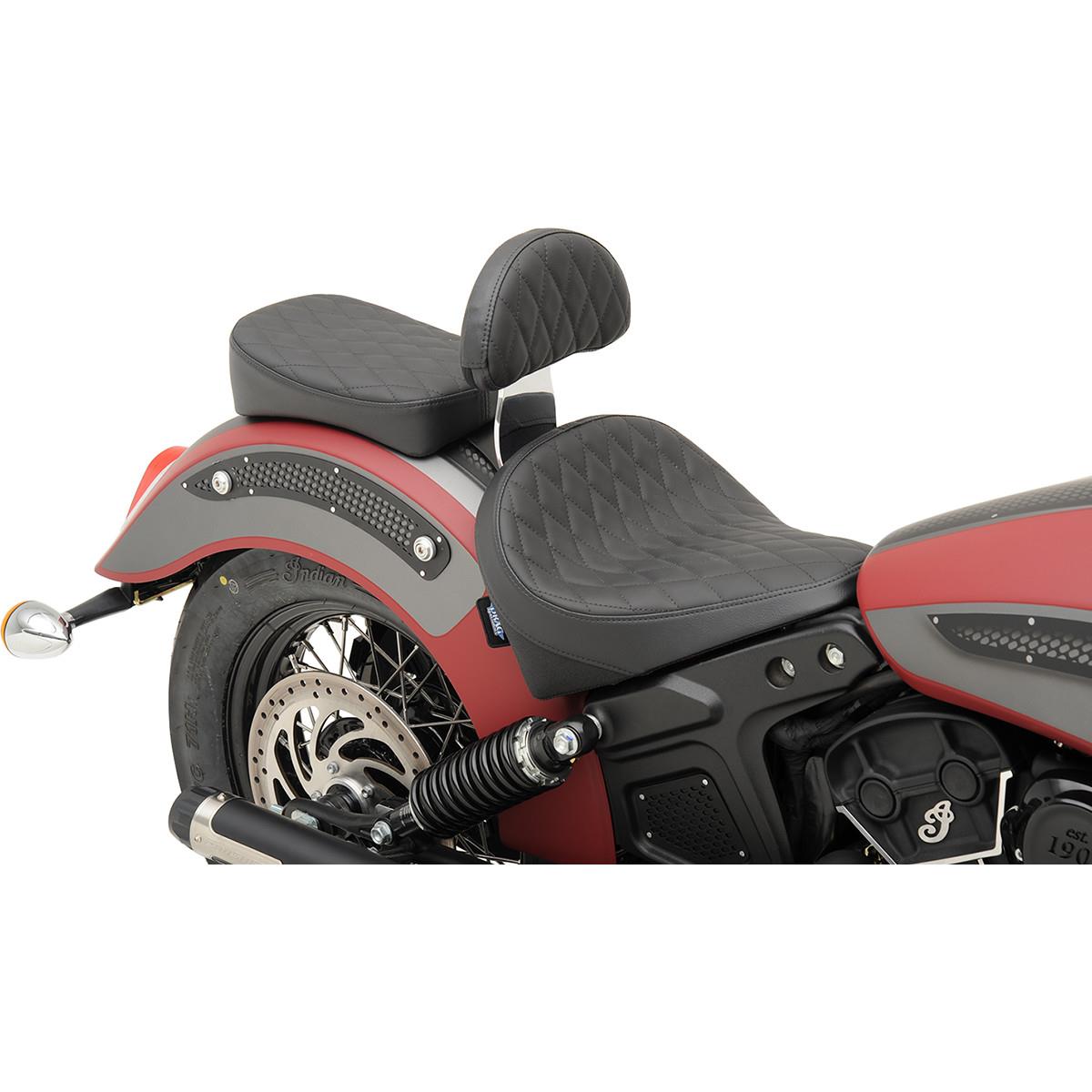 Backrest Pad - Diamond Stitch - Black Solar-Reflective