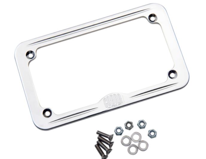Billet License Plate Frame - New Style Logo