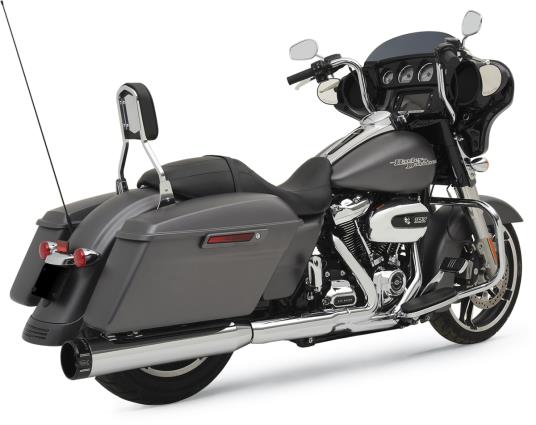 2-Into-1 Torque Booster Conversion Kit w/ 4.50in. HP-Plus Slip-On - Chrome w/ Black Billet End Cap