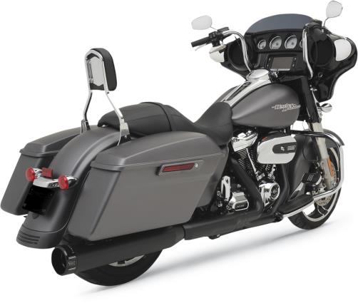 2-Into-1 Torque Booster Conversion Kit w/ 4.50in. HP-Plus Slip-On - Black w/ Black Billet End Cap