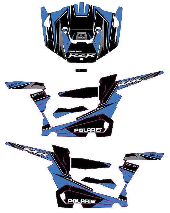 Graphic Kit - Blue/Black