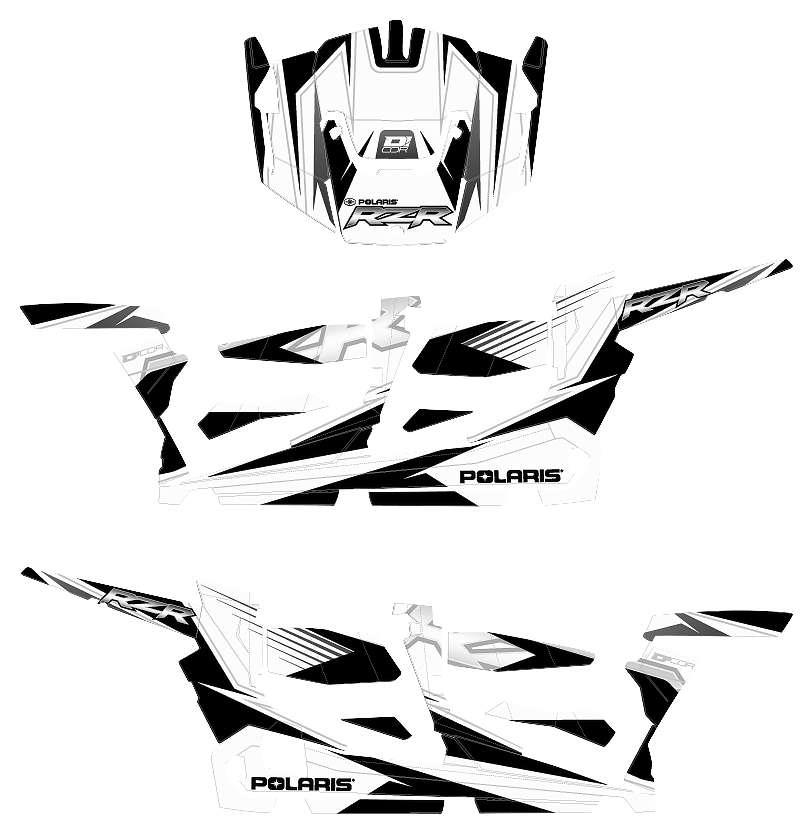 Graphic Kit - White/Black/Silver