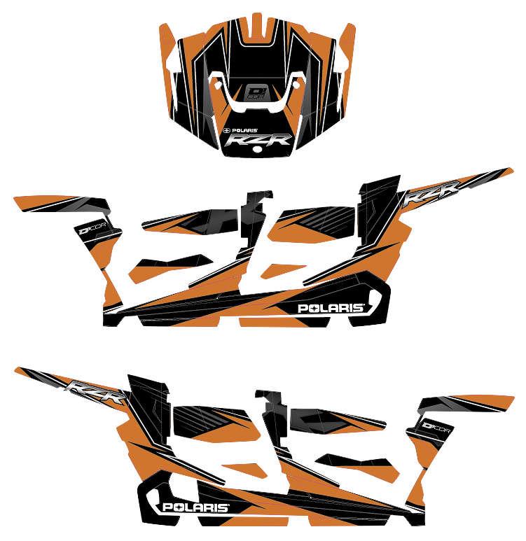Graphic Kit - Orange/Black