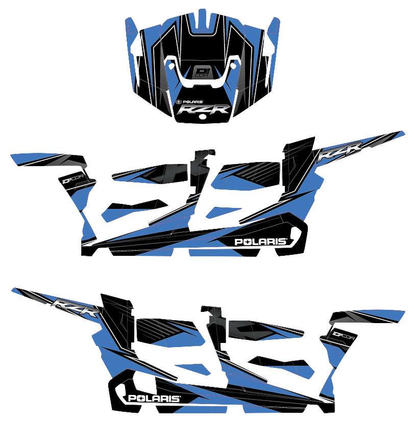 Graphic Kit - Blue/Black