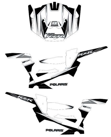 Graphic Kit - White/Black/Silver