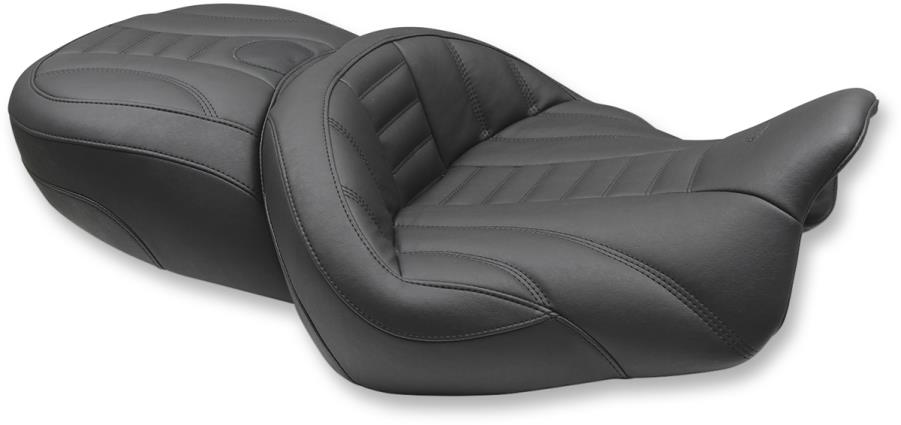 Super Touring Seat - Black with Stitching
