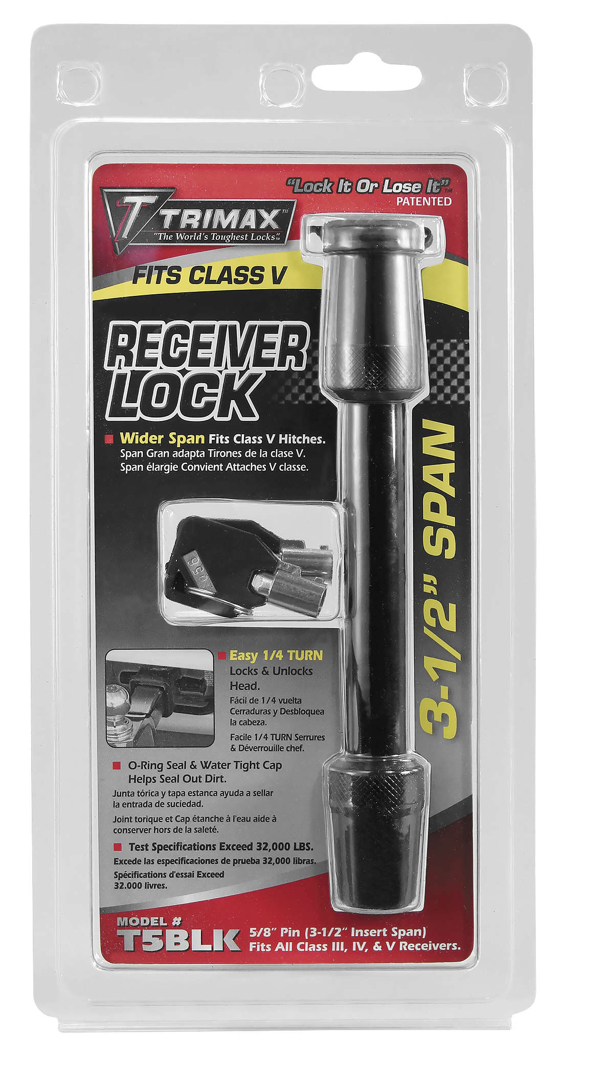 Machine Forged Chrome Steel Receiver Locking Pin - Black