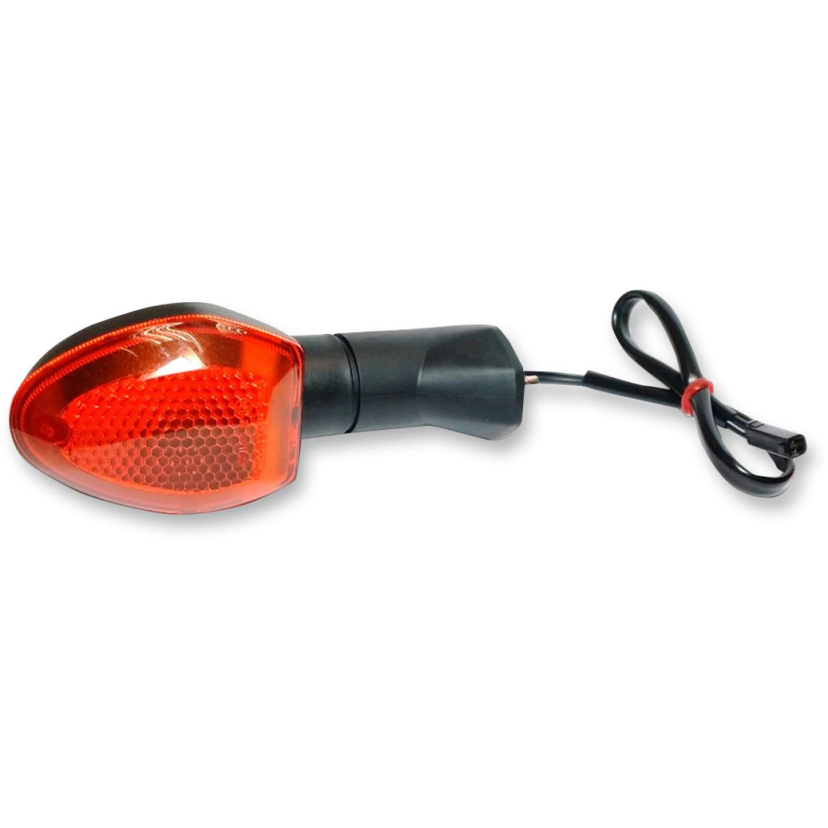 Turn Signal - Front Right - Black/Amber Lens