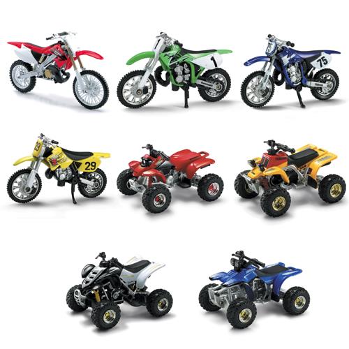 1:32 Scale ATV & Dirtbike 24 Piece Assortment w/ Display Box