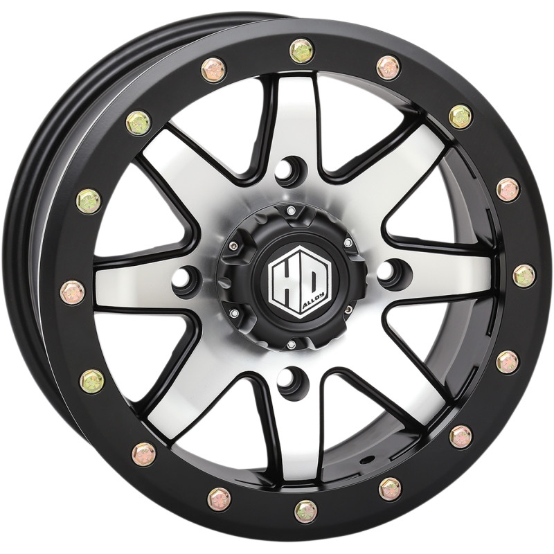 HD9 Complock Beadlock Wheel - 14x7 - 4/137 Bolt Pattern - 5+2 Offset - Machined w/ Matte Black