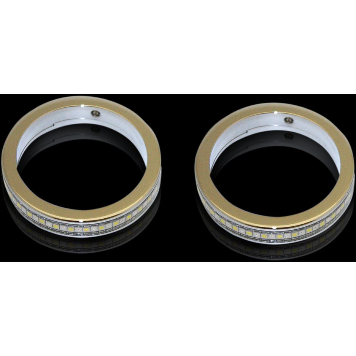 LED Wrap-Around Turn Signals with Smoke Lenses - Chrome