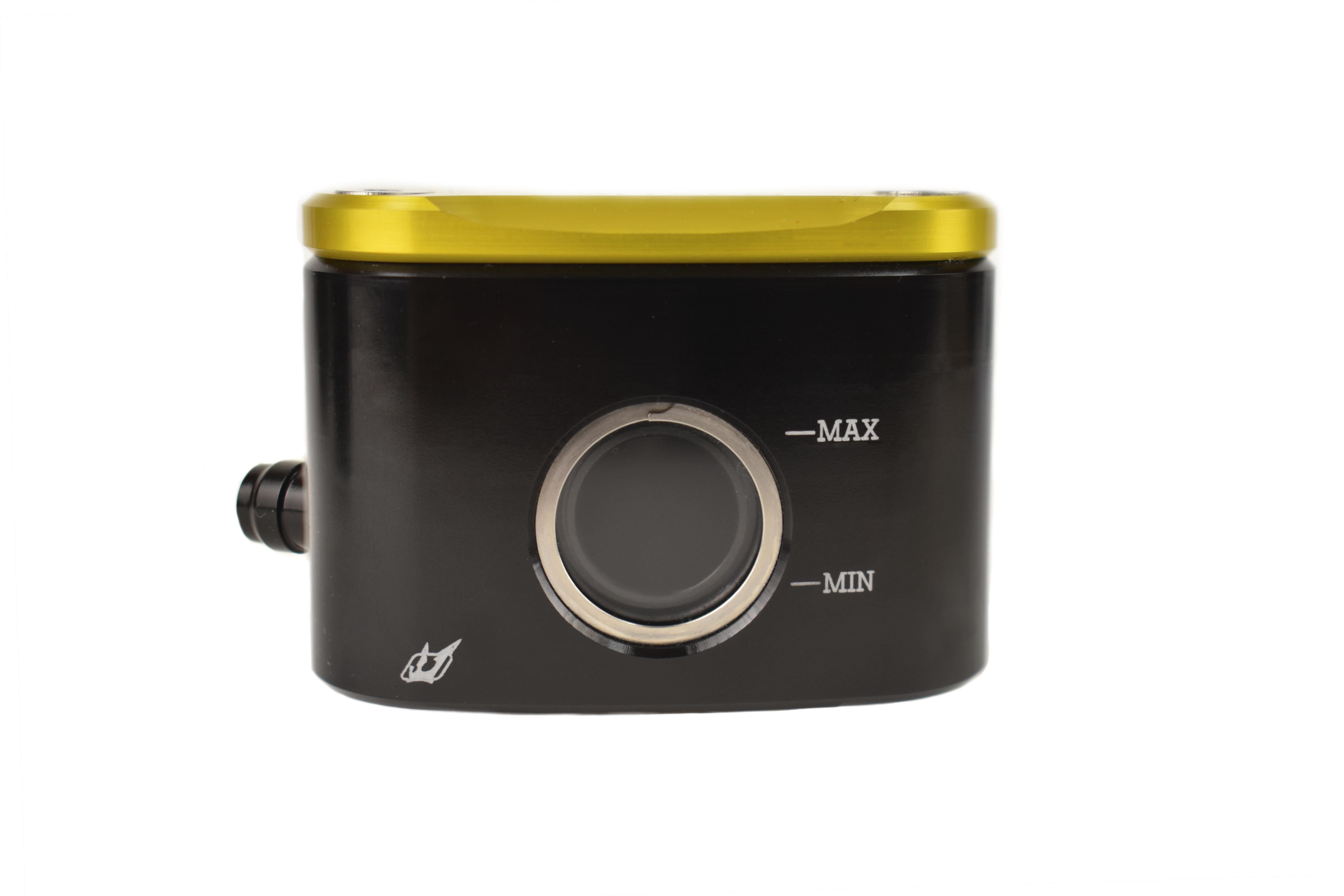 Halo Fluid Container Front Brake - Left 8MM Outlet - Gold