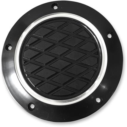 Derby Cover - Reverse Cut - Black Anodized