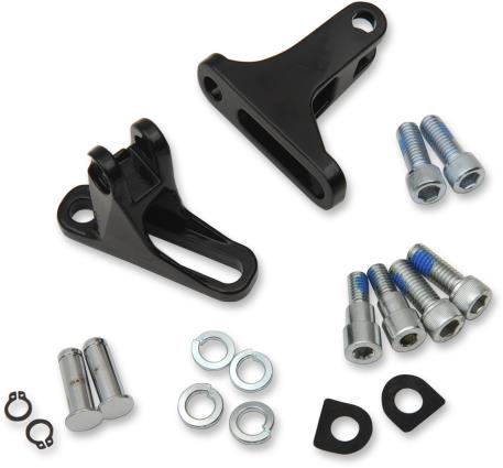 Short Passenger Footpeg Mount Kit - Gloss Black