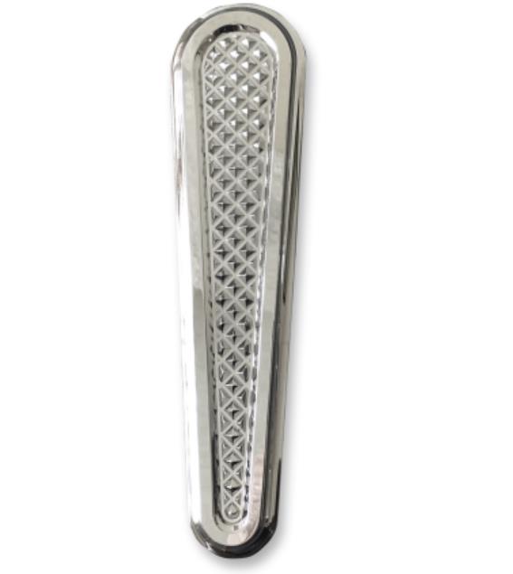 Dash Panel Insert - Cross Cut - Chrome