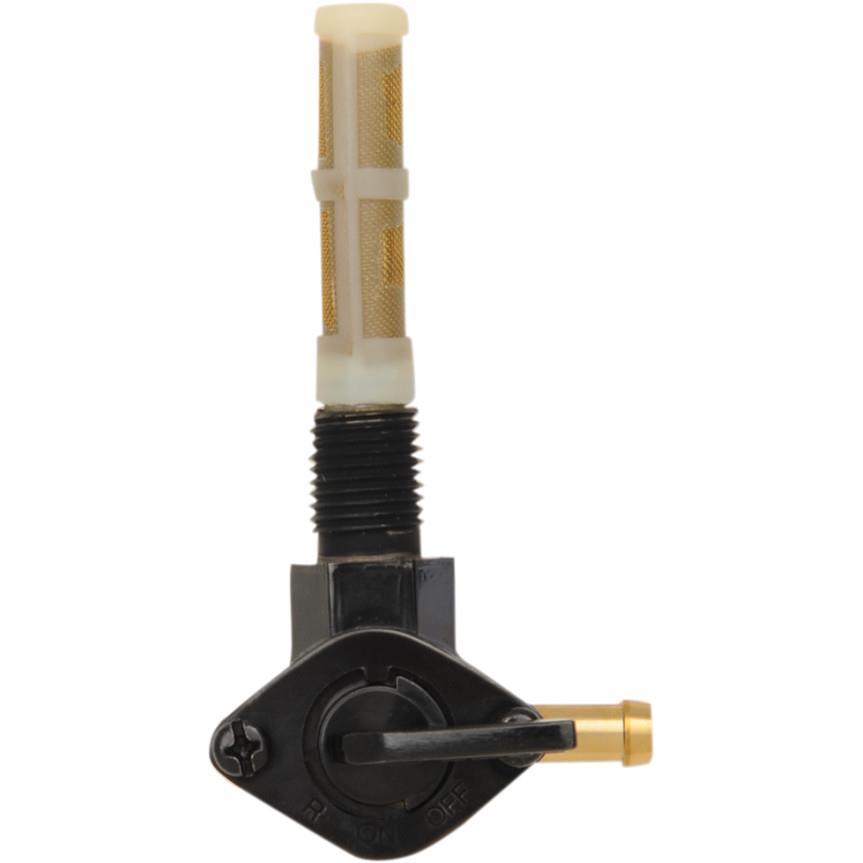 Gloss Black 1/4in. NPT Petcock - 90 Deg. Outlet