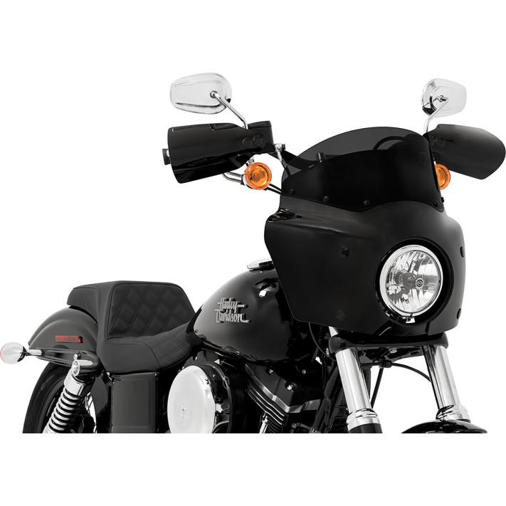 Windshield for Road Warrior Fairing - 7in. - Dark Black Smoke