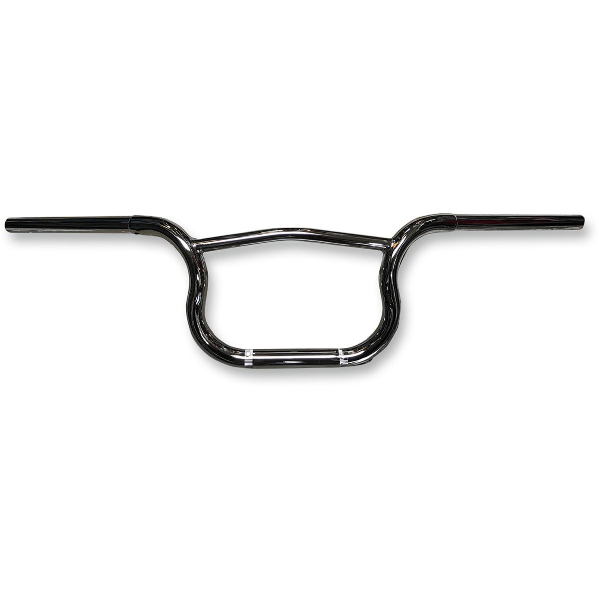Punchy Bars Handlebar - 4in End Rise - 1in Dia. x 31in W - 10in Center Width - 5in Pullback - Ch