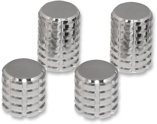 Billet Docking Station Chrome Grenade Cover - 4pc.