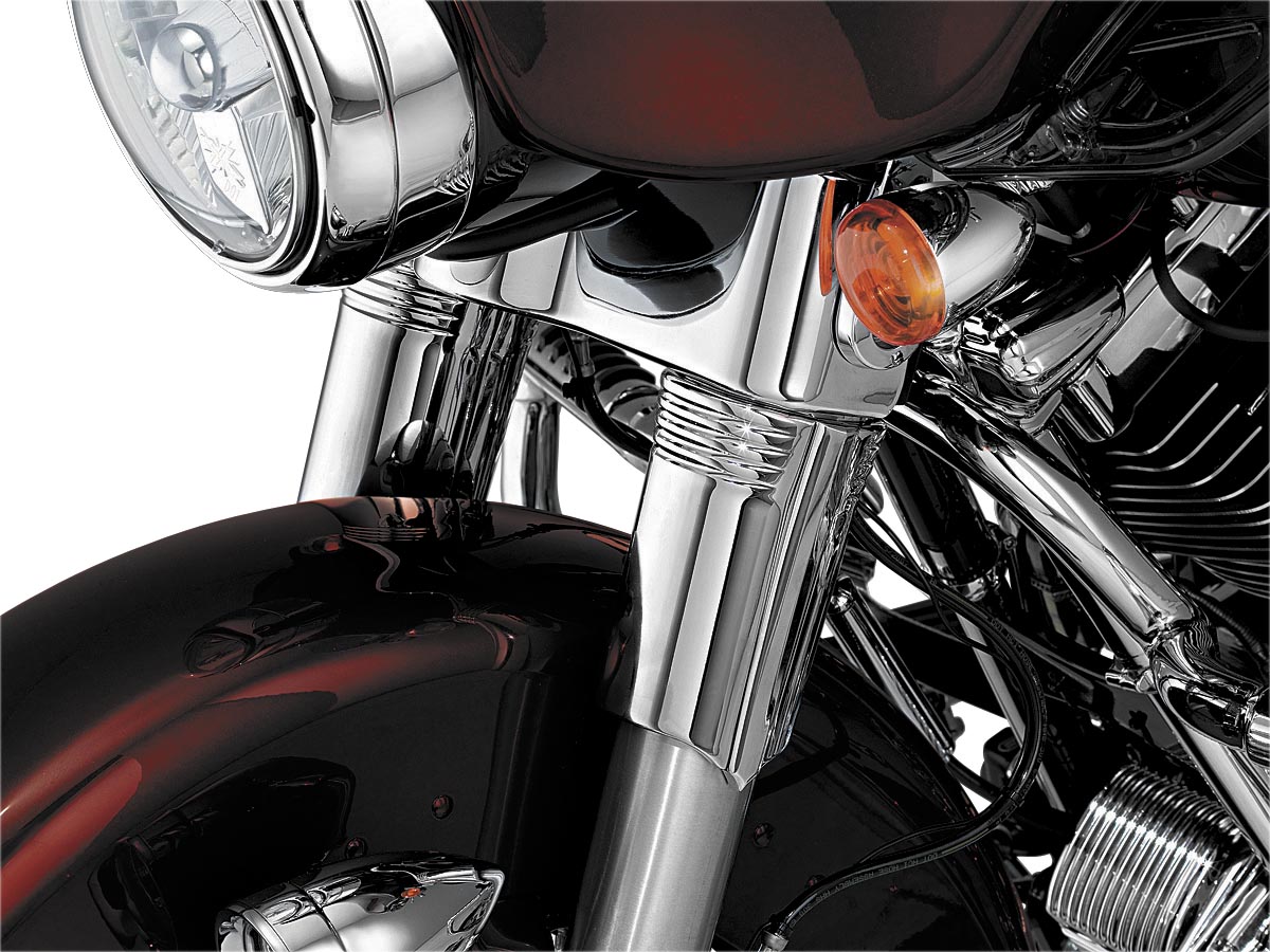 Upper Fork Slider Covers - Chrome