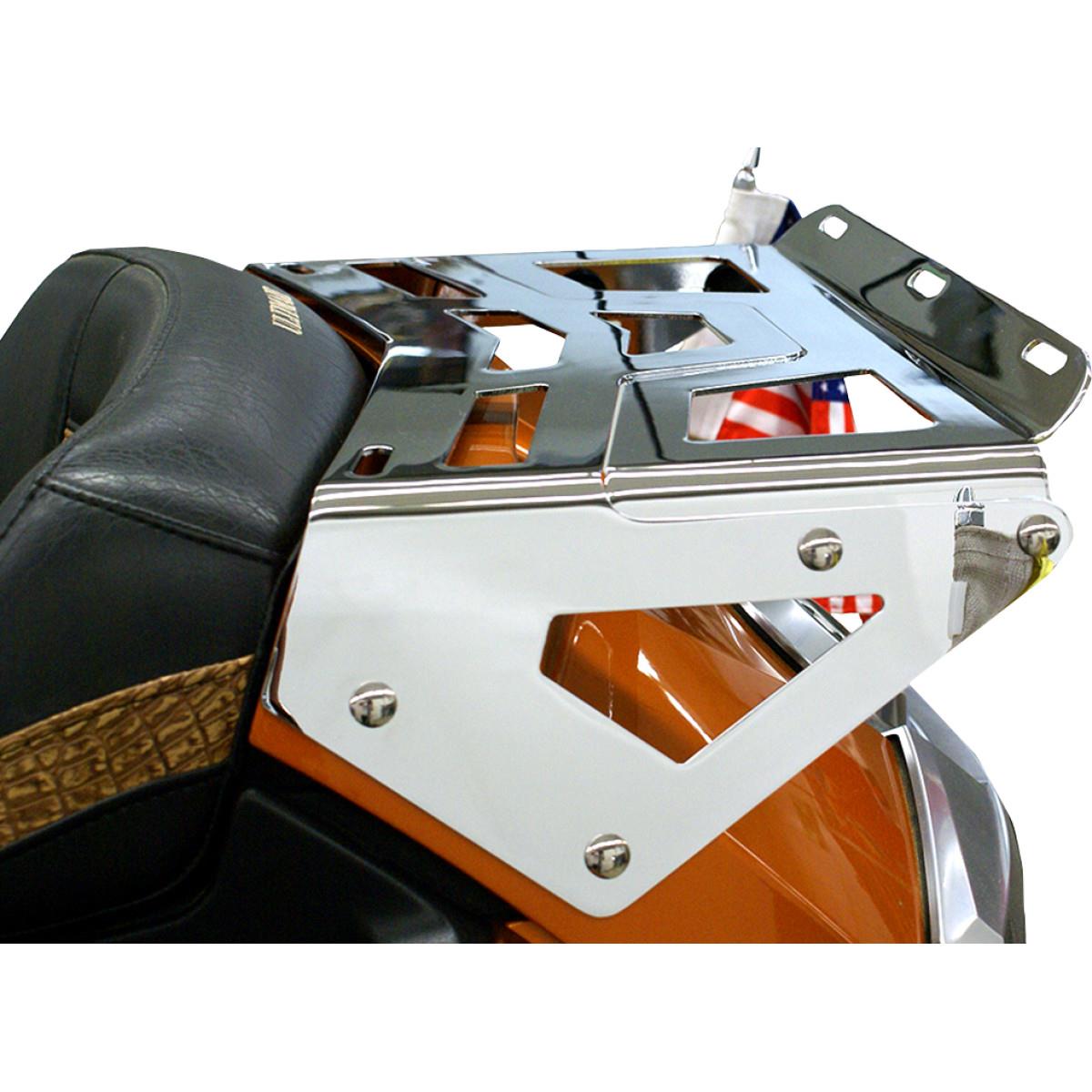 Expandable Trunk Mounted Luggage Rack - Chrome