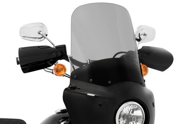 Windshield for Road Warrior Fairing - 15in. - Black Smoke