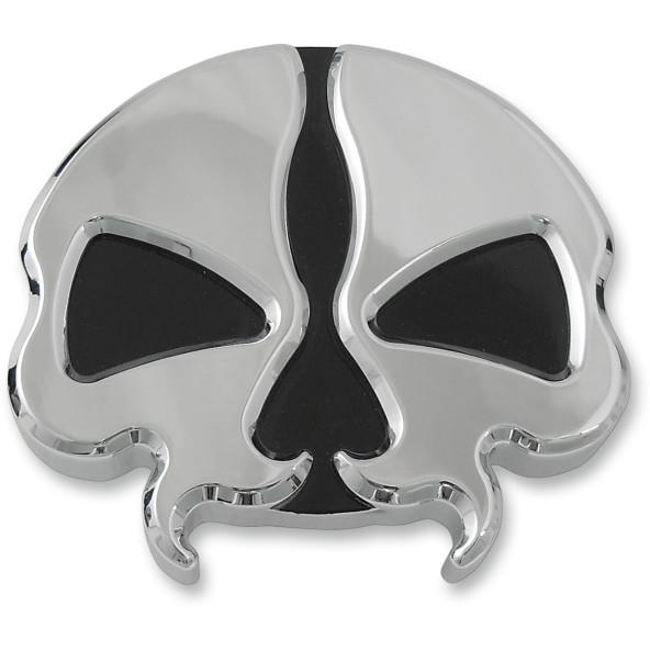 Split Skull Gas Cap - Vented - Chrome