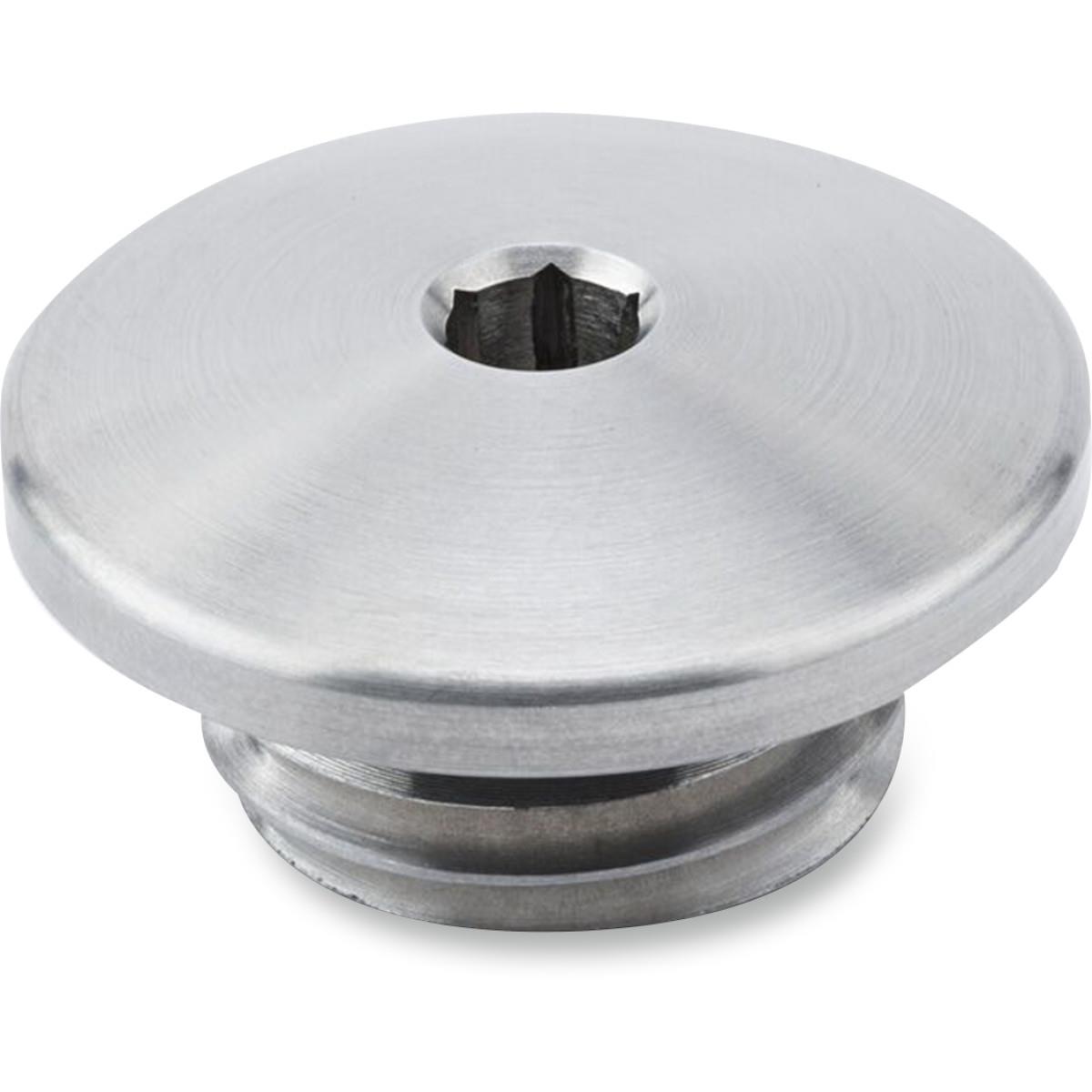 Allen Oil Filler Cap - Stainless Steel - Brushed Finish