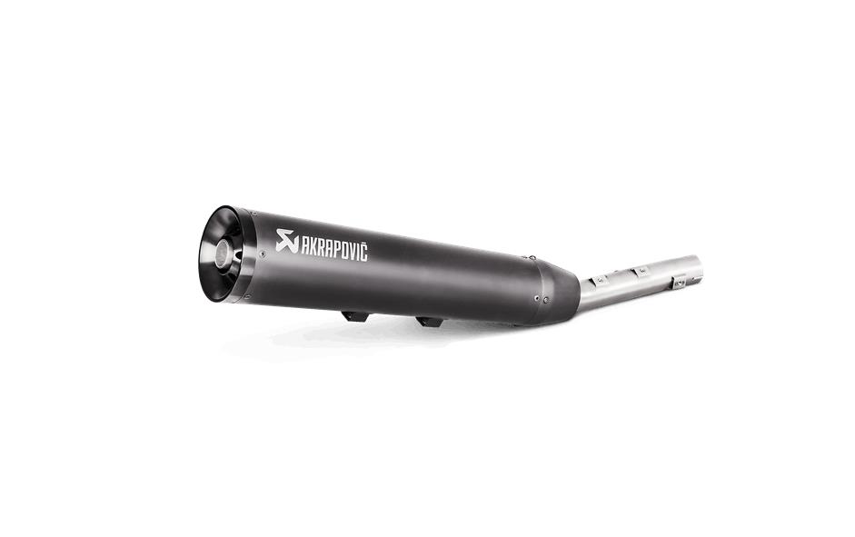 Slip-On Line Exhaust - Black Stainless Steel Muffler