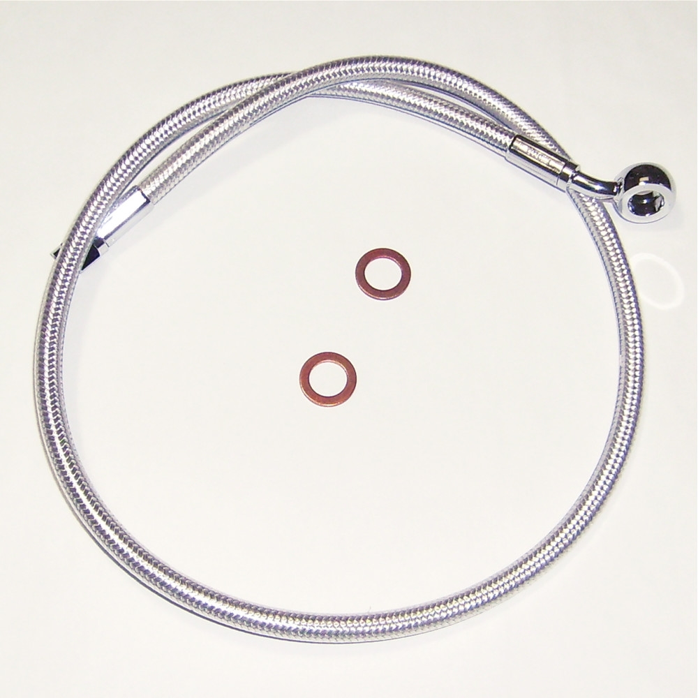 Sterling Chromite II Alternative Length Front Upper Brake Line - 10mm, 35deg. Banjo - 44in.