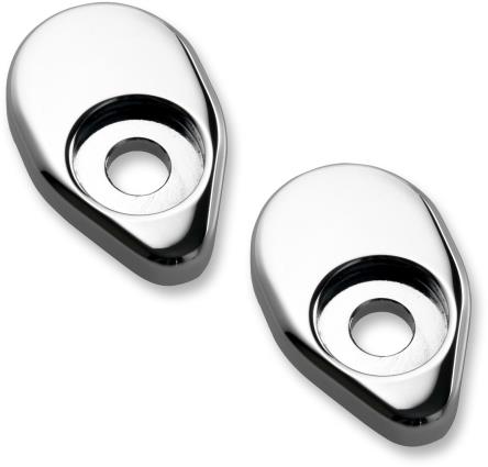 Adapter Plates for Rat Eye LED Turn Signals - Chrome