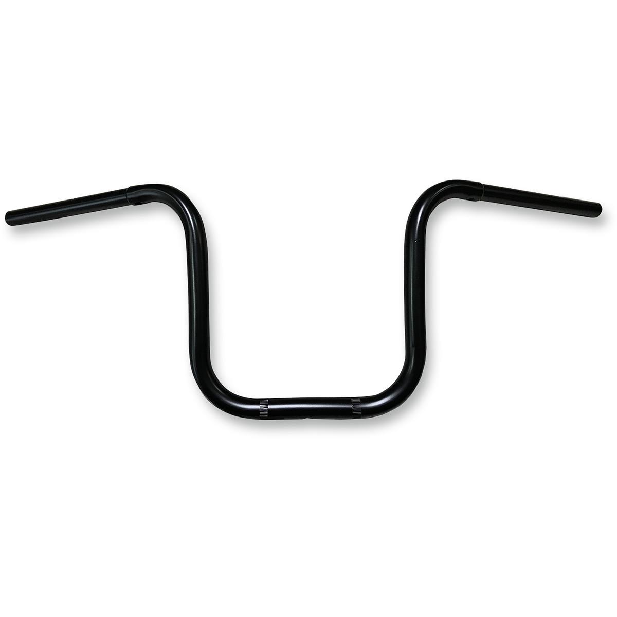 Smart Gimps Handlebar - 12in End Rise - 1in Dia. x 33in W - 11in Center Width - 5in Pullback - Bk
