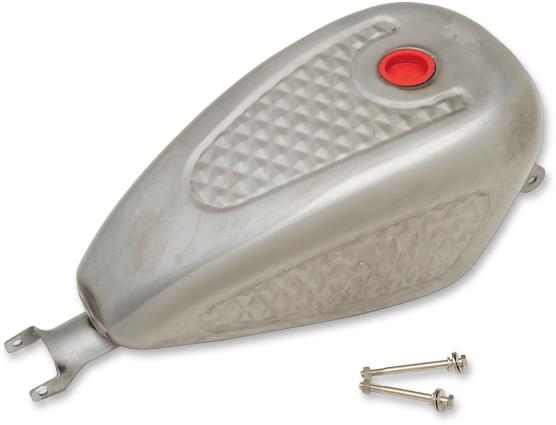 Custom Gas Tank - Fuel-Injected - Diamond Pattern Style