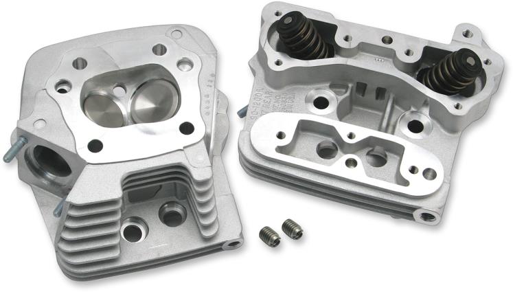 Performance Cylinder Heads for Evolution Big Twin - Natural Aluminum Finish