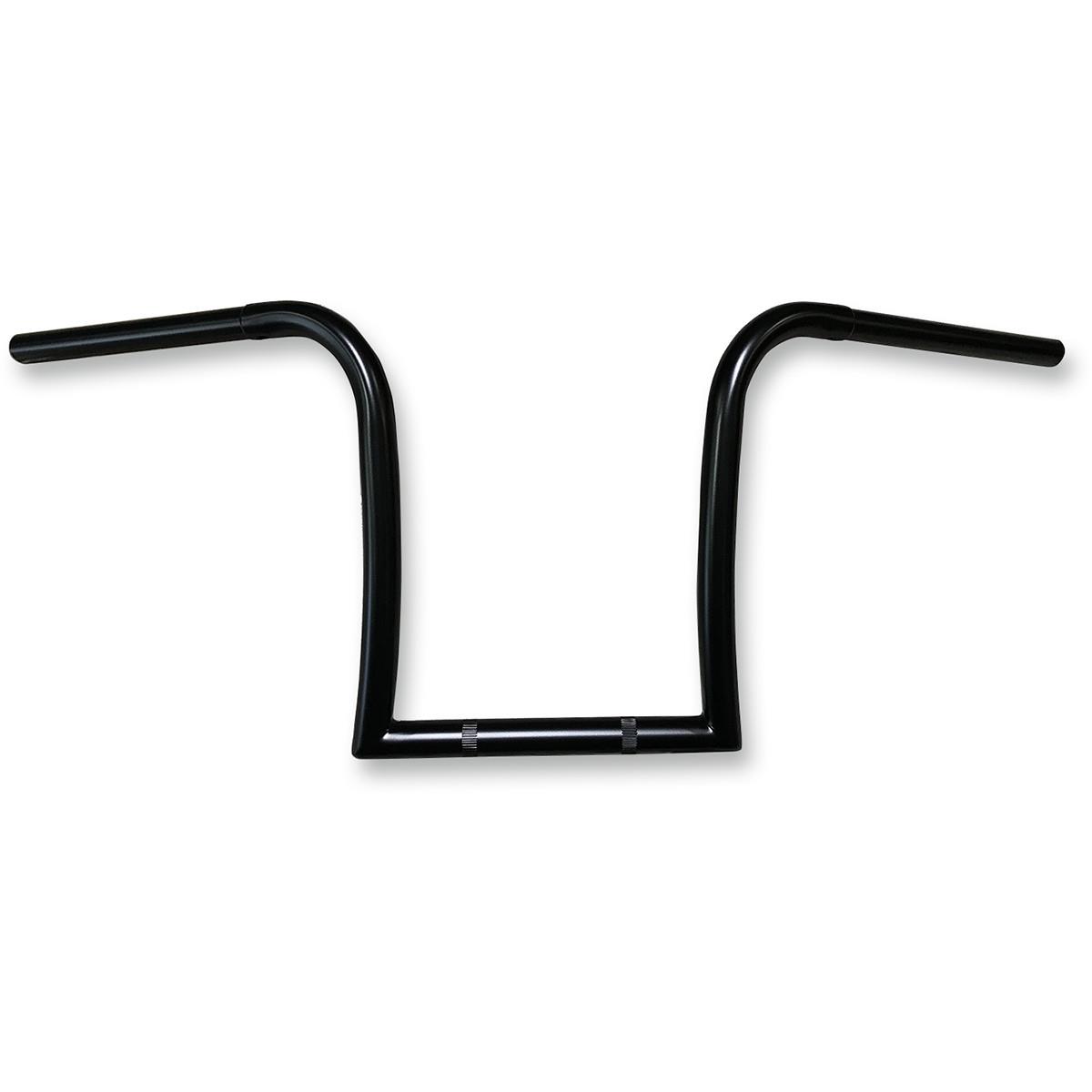 Gimp Hangers Handlebar - 12in End Rise - 1in Dia. x 33in W - 10.5in Center Width - 5in Pullback - Bk