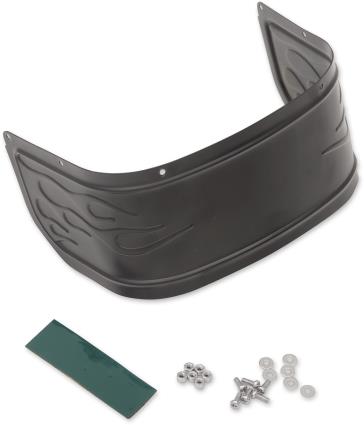 Front Fender Skirt - Flamed - Black