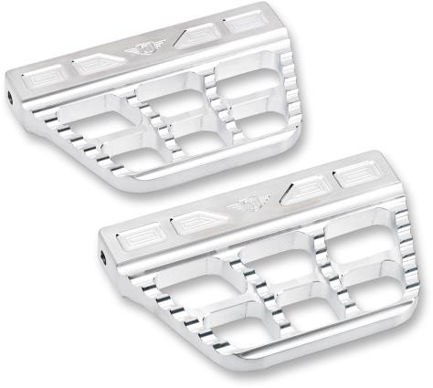 Serrated Passenger Floorboards - Raw Aluminum