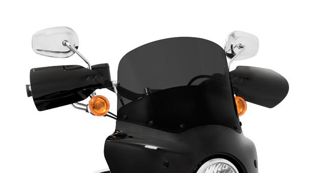 Windshield for Road Warrior Fairing - 11in. - Black Smoke