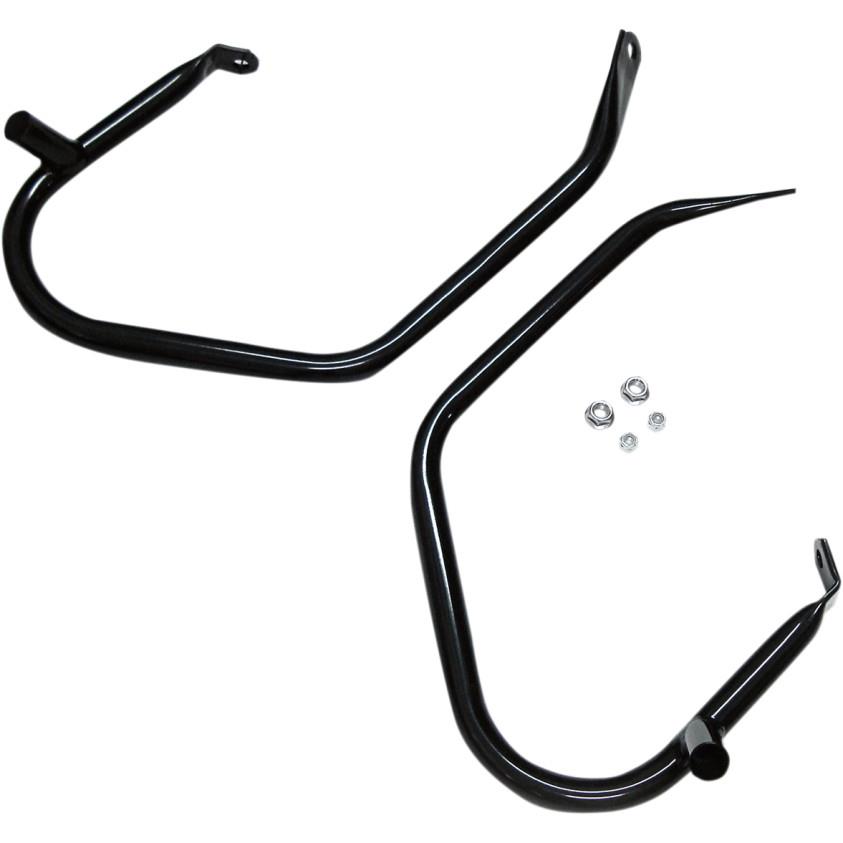 Low-Profile Saddlebag Guards - Gloss Black