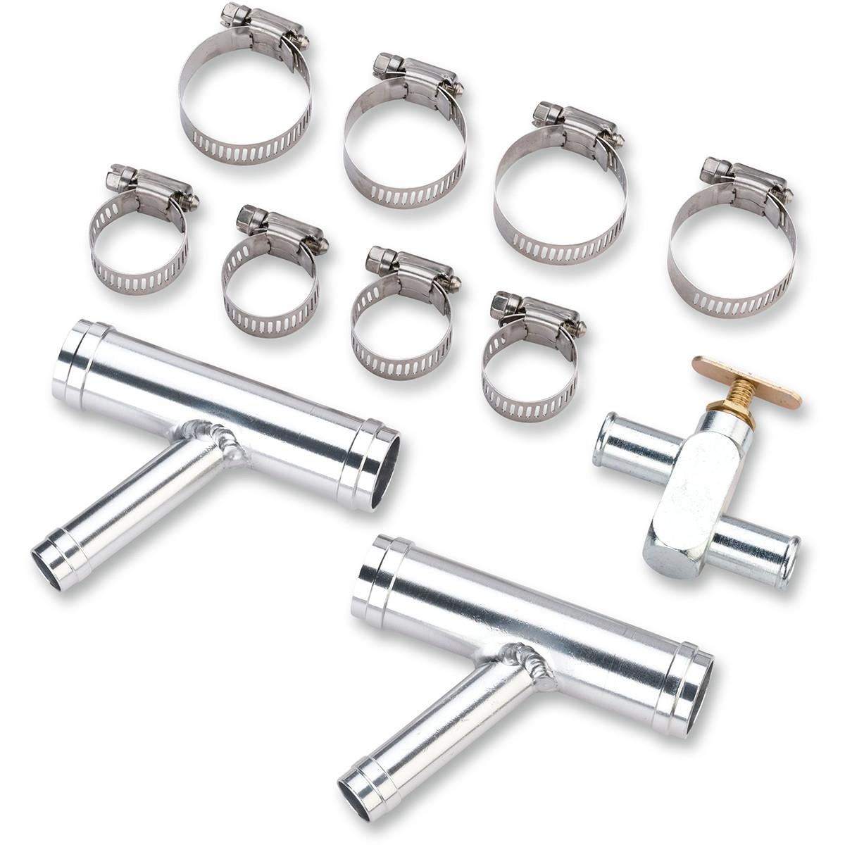 Y-Fitting with Shutoff Valve Kit - 1in. to 5/8in. Hose