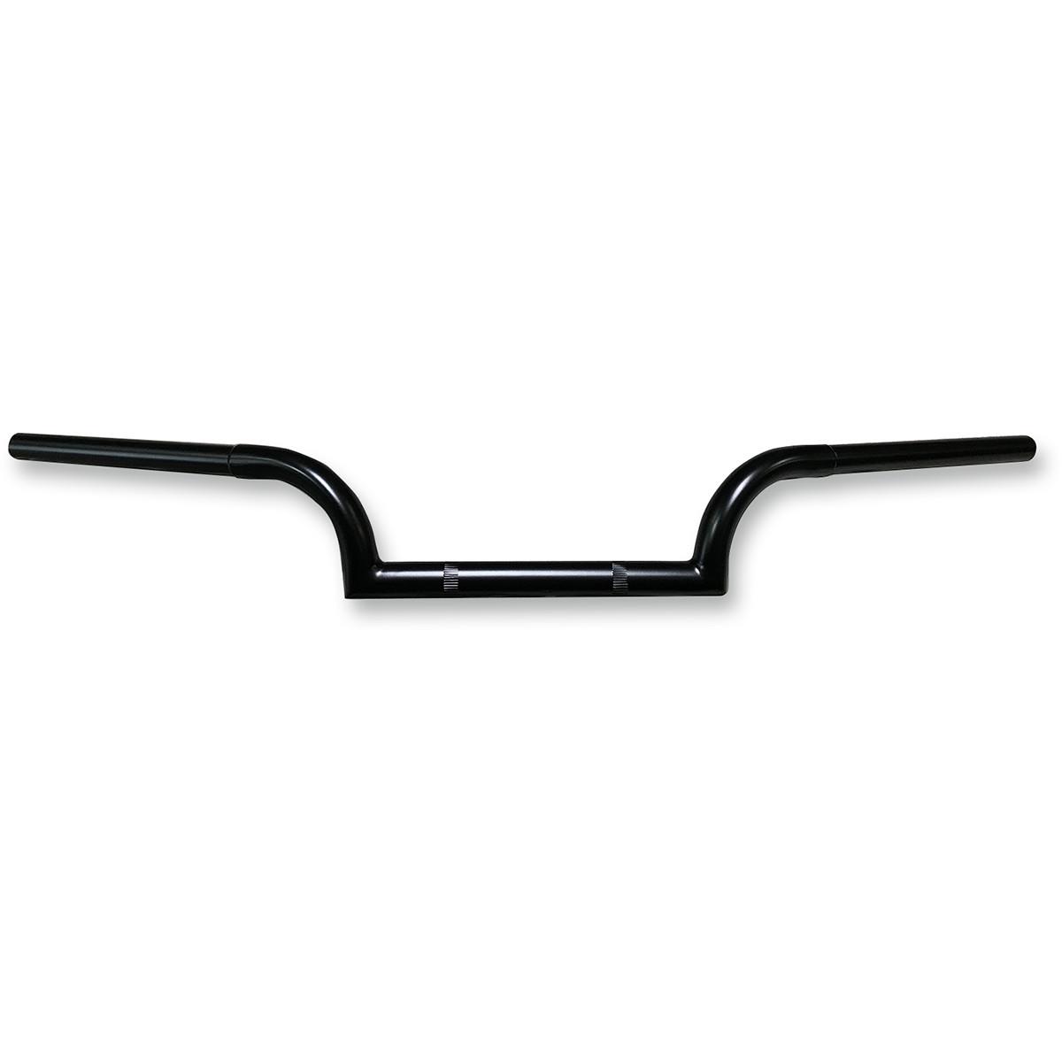 Drag Bars Handlebar - 4in End Rise - 1in Dia. x 33in W - 10.5in Center Width - 5in Pullback - Bk