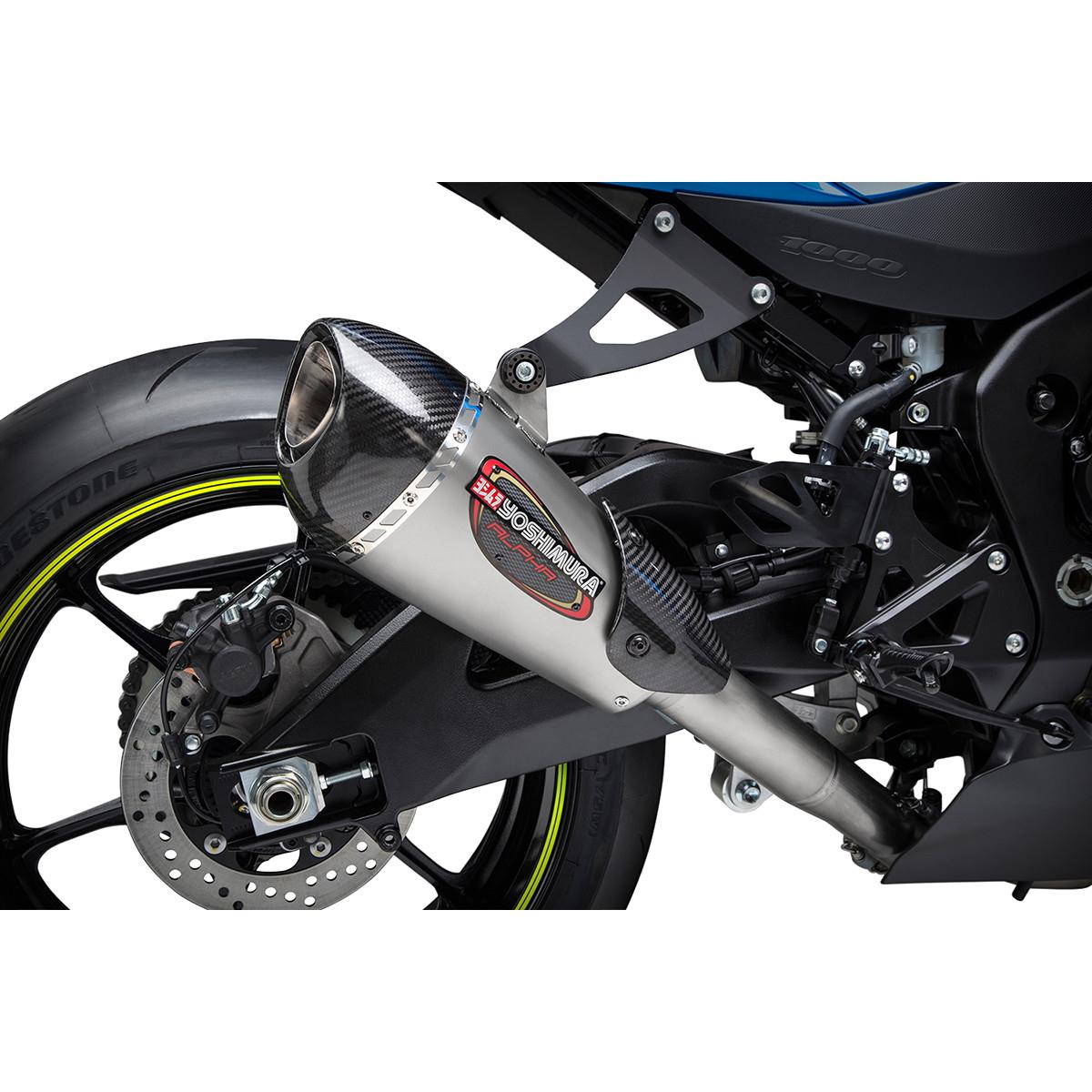 Alpha T Race Series Works Finish Full System Exhaust - Stainless Steel Muffler