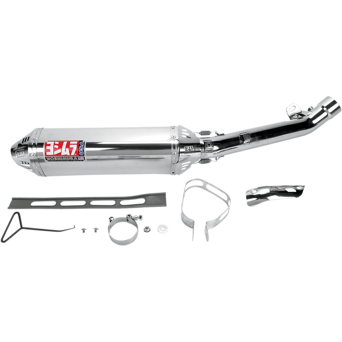 TRC Race Series Slip-On (Single) - Stainless Steel Muffler - Stainless Steel End Cap