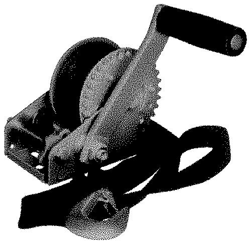 Personal Watercraft Winch with Strap - 900 lbs