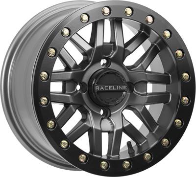 Ryno Beadlock Front/Rear Wheel - 14x7 - 5+2 Offset - 4/156 - Gunmetal