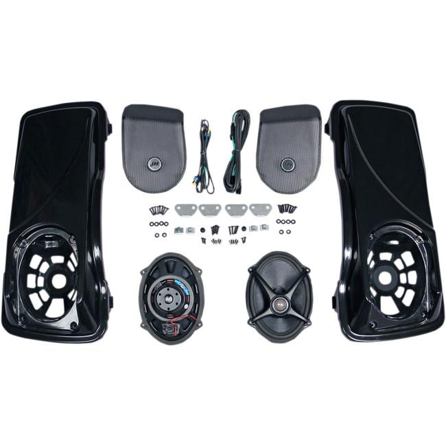 Saddlebag-Lid Kit with Rokker XXR 5in. x 7in. Speakers